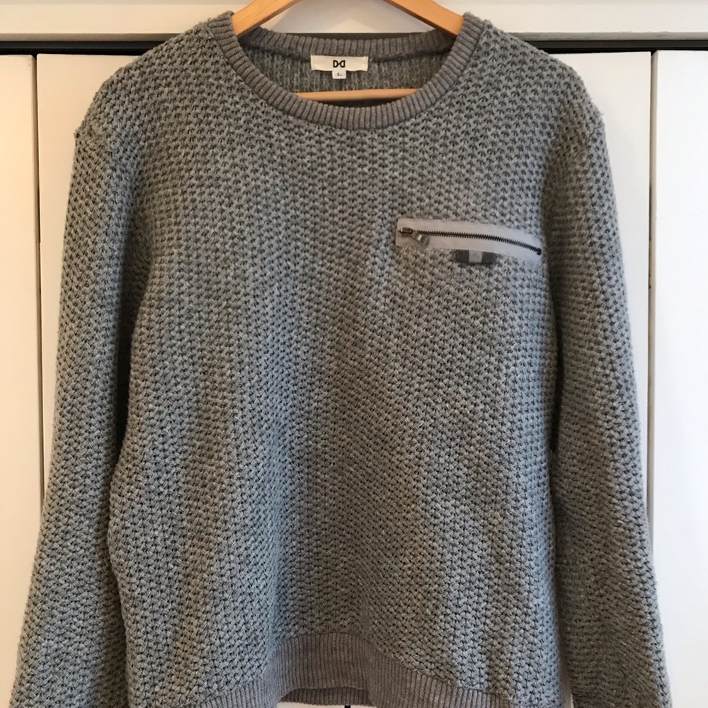 Grey woven stylish sweater